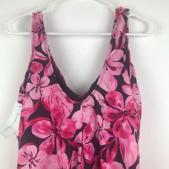 Beach Belle Honolulu Pink One Piece Swimsuit NEW - Picture 6 of 13